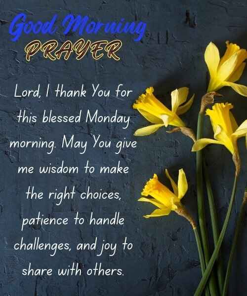 Good Morning Monday Blessings 