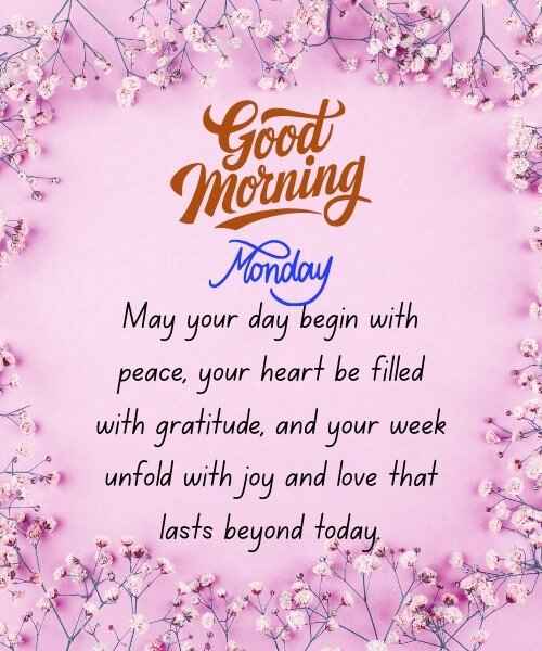Good Morning Monday Blessings