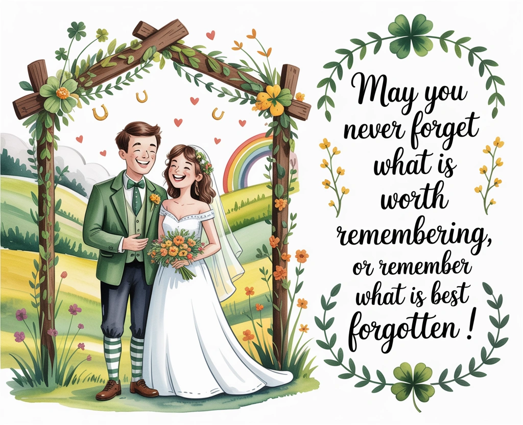 Cute & Funny Irish Wedding Blessing Lines for Couples