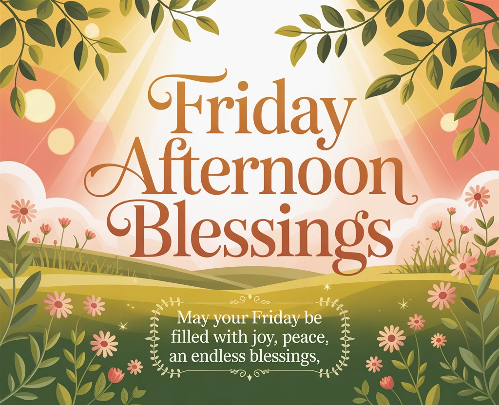 Friday Afternoon Blessings