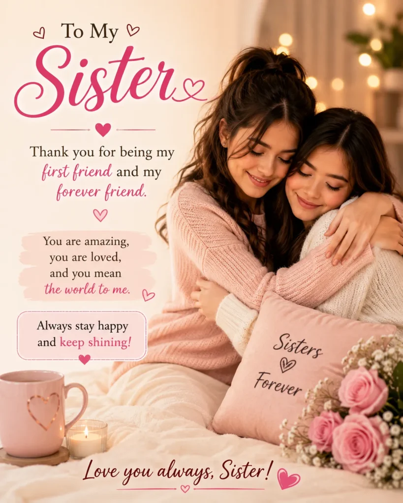 Sisters forever with love